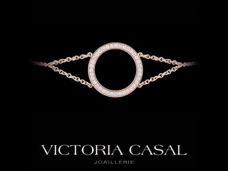  Bracelet Pop - Or rose 18 carats et diamants 0.23 carat