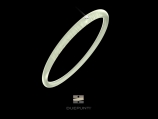 Bracelet Due Punti - Argent 800, silicone vert transparent et diamant 0.02 carat
