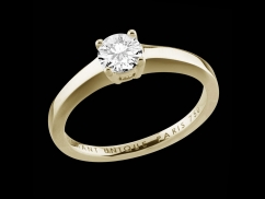 Solitaire My Love - Or jaune 18 carats et diamant 0,50 carat